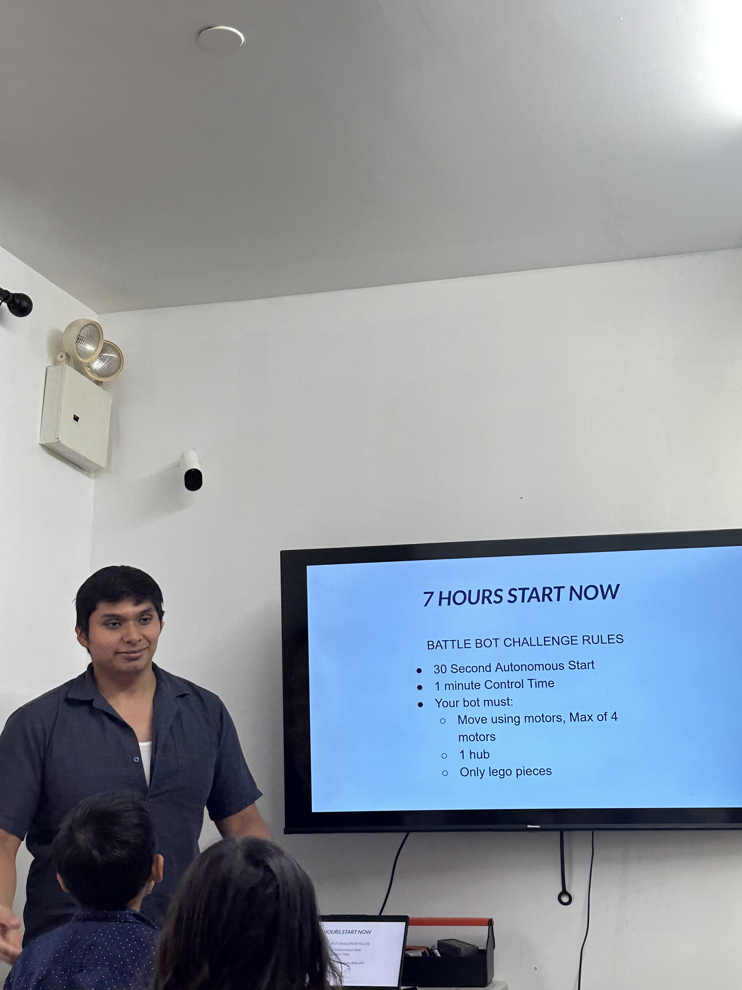 AI Future student presenting or testing a STEM project