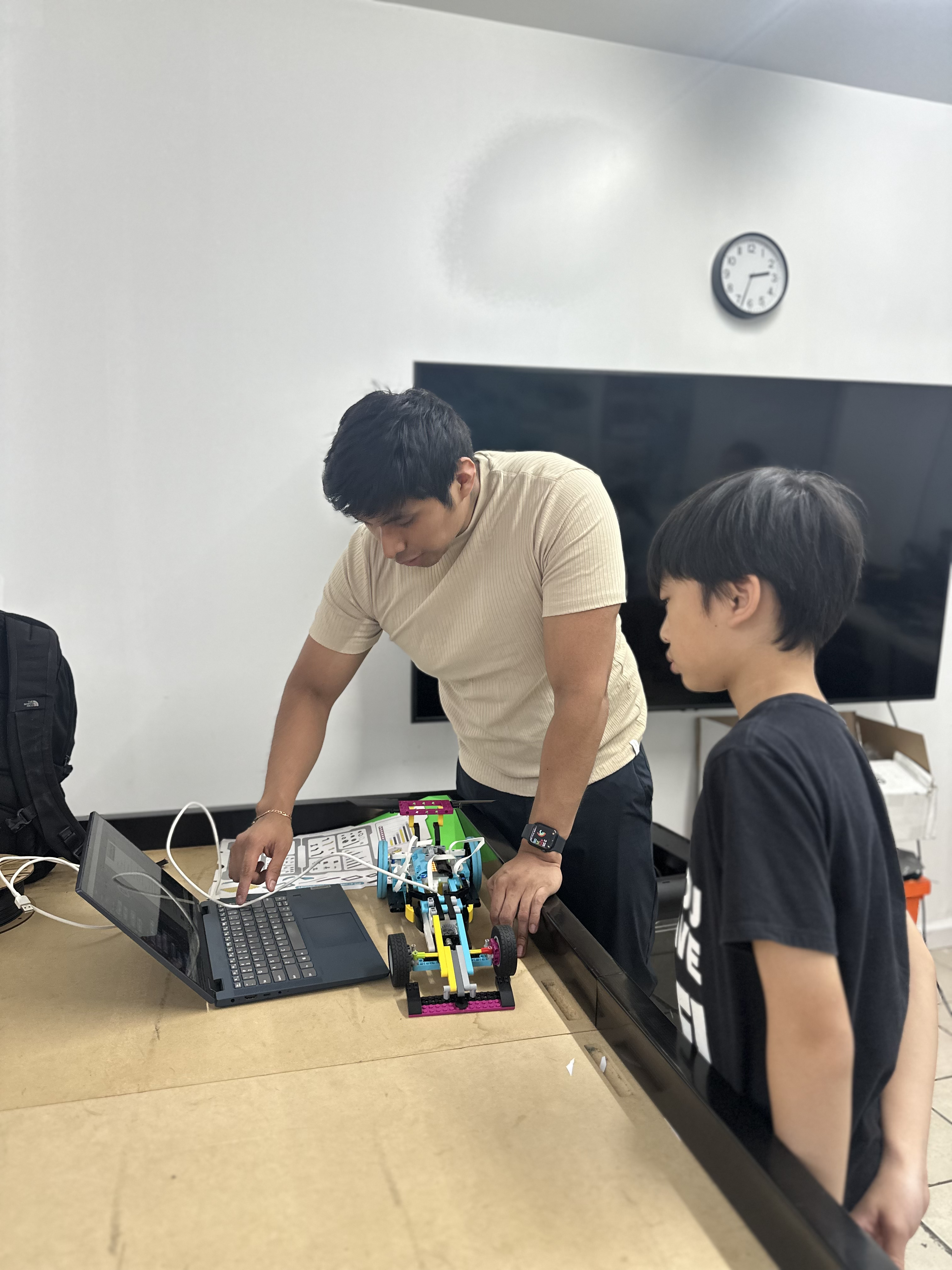 Summer camp robotics activity